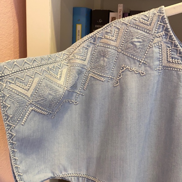 Chambray Denim Dress from Anthropologie - Picture 3 of 6